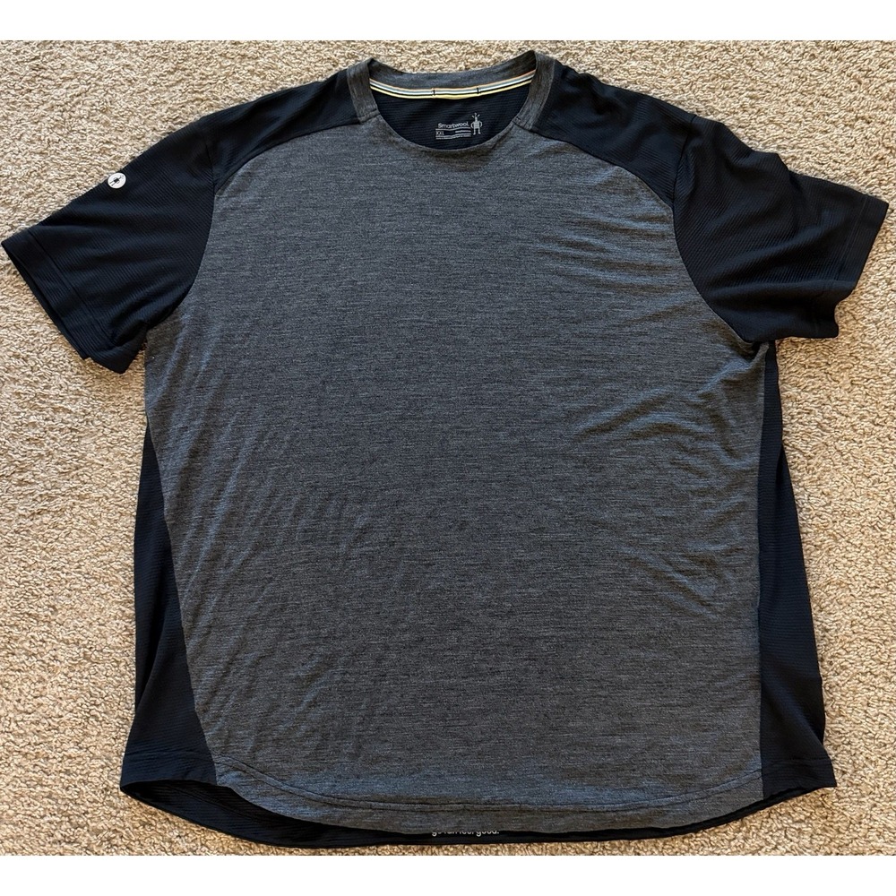 Smartwool Shirt Mens XXL Gray Active Merino Wool Blend Hiking Running Outdoors